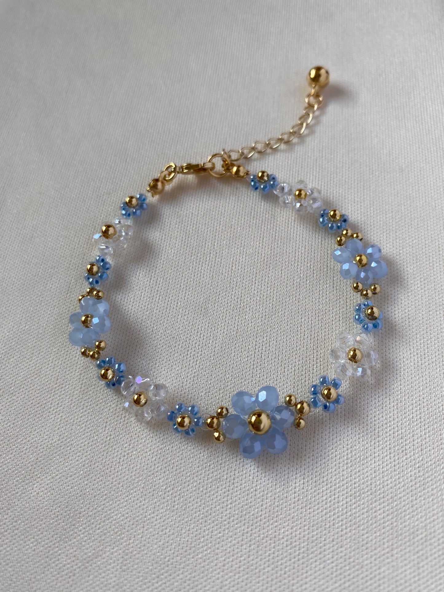 Pulsera Frozen Flowers azul