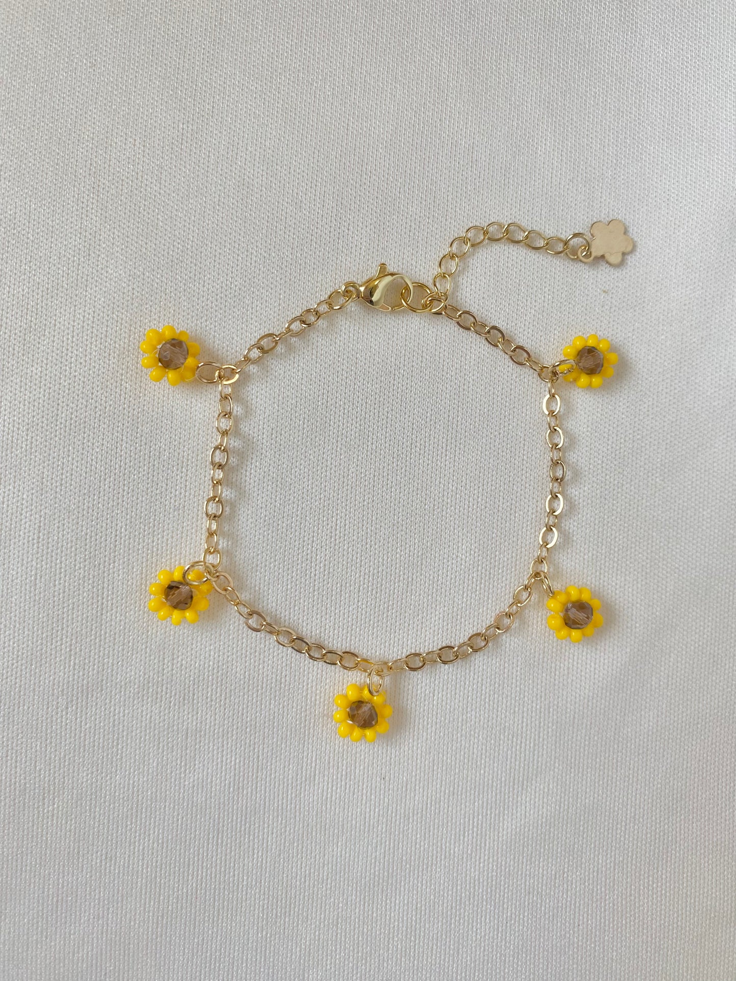 Blooming Sunflower Bracelet (5 flowers)