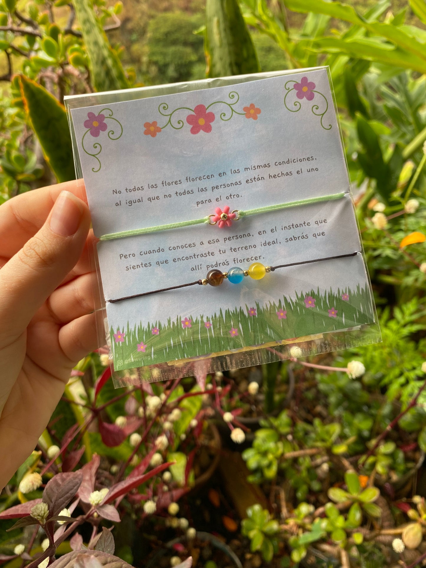 Pulseras contigo puedo florecer