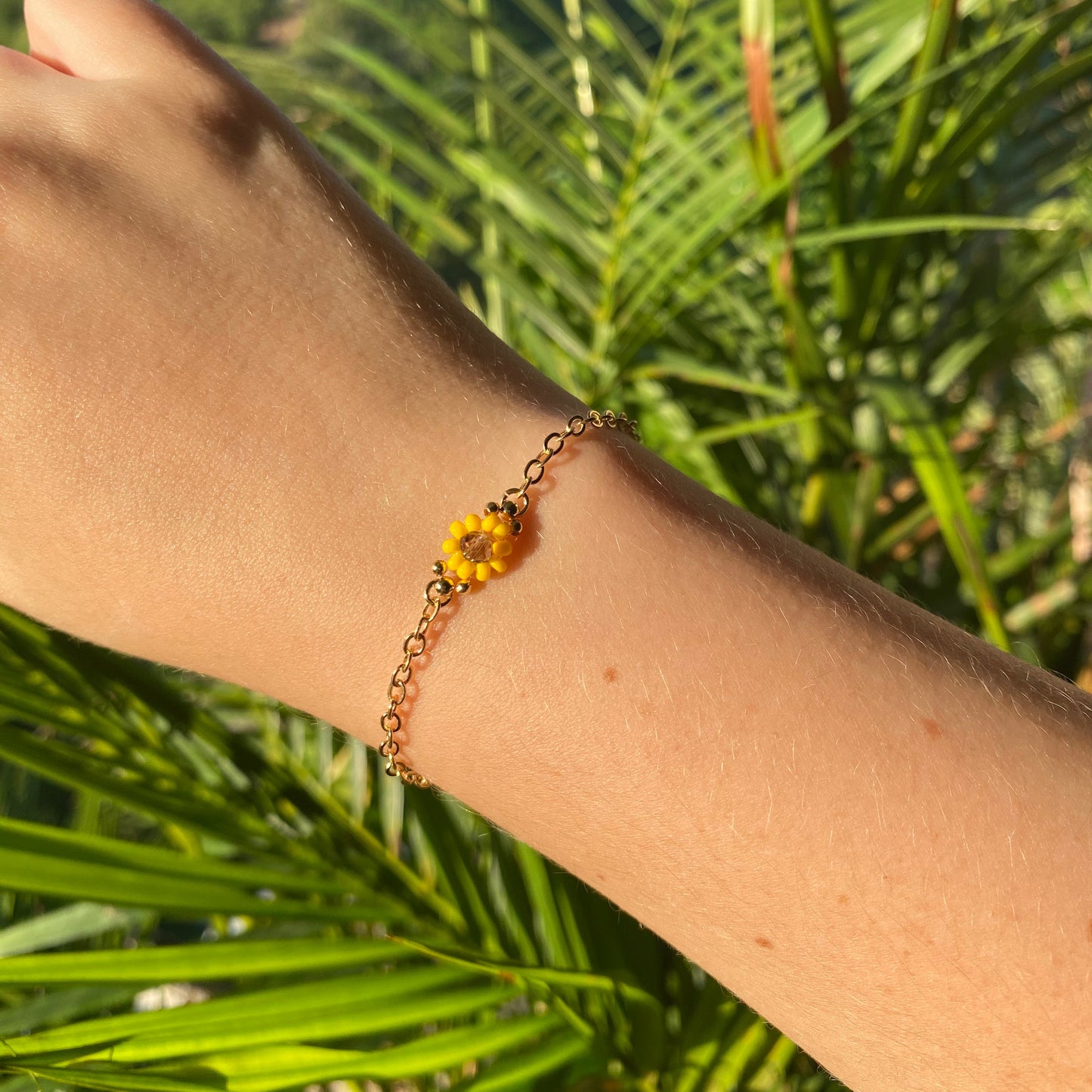 Pulsera Fiore de girasoles (1 flor)