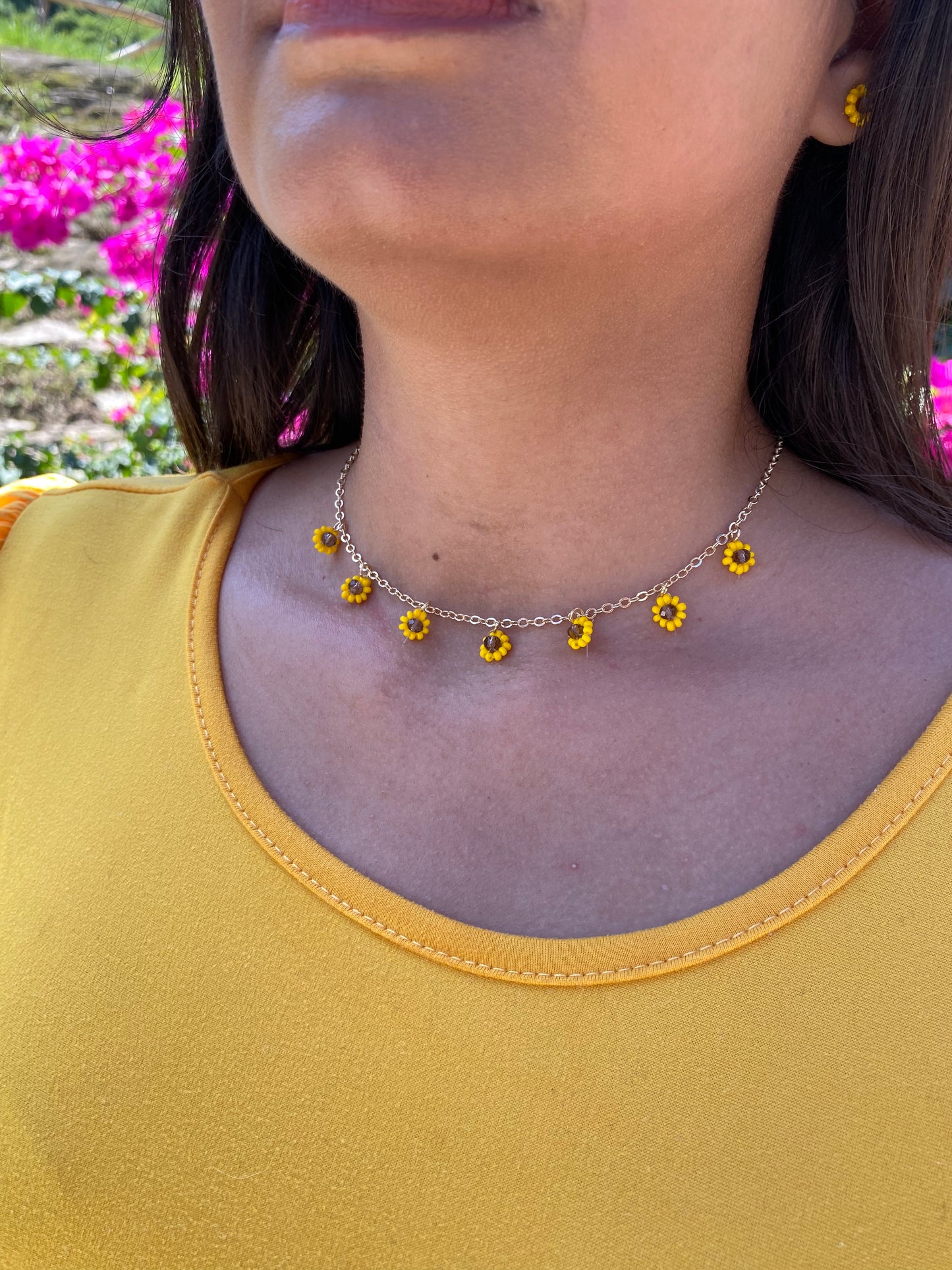 Blooming Sunflowers Necklace