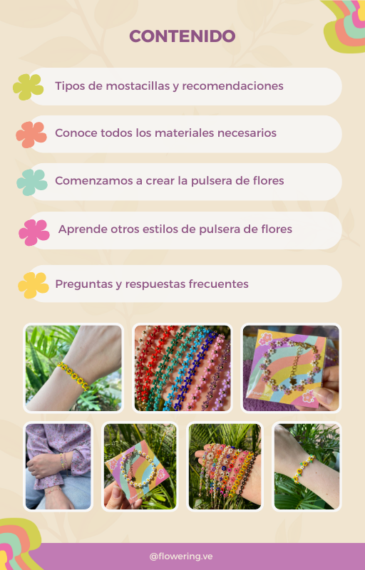 Ebook - ¡Aprende a crear pulseras de flores!
