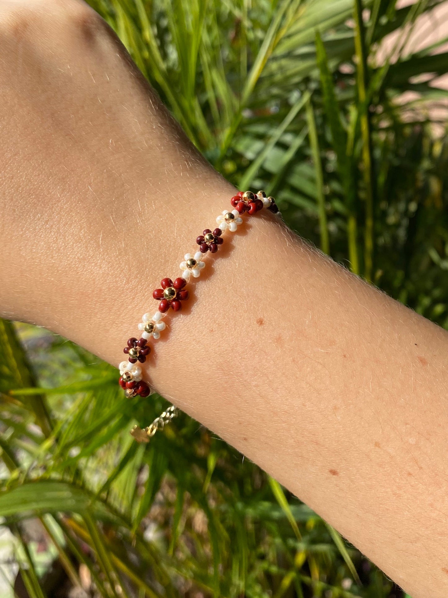 Pulsera de flores Moka