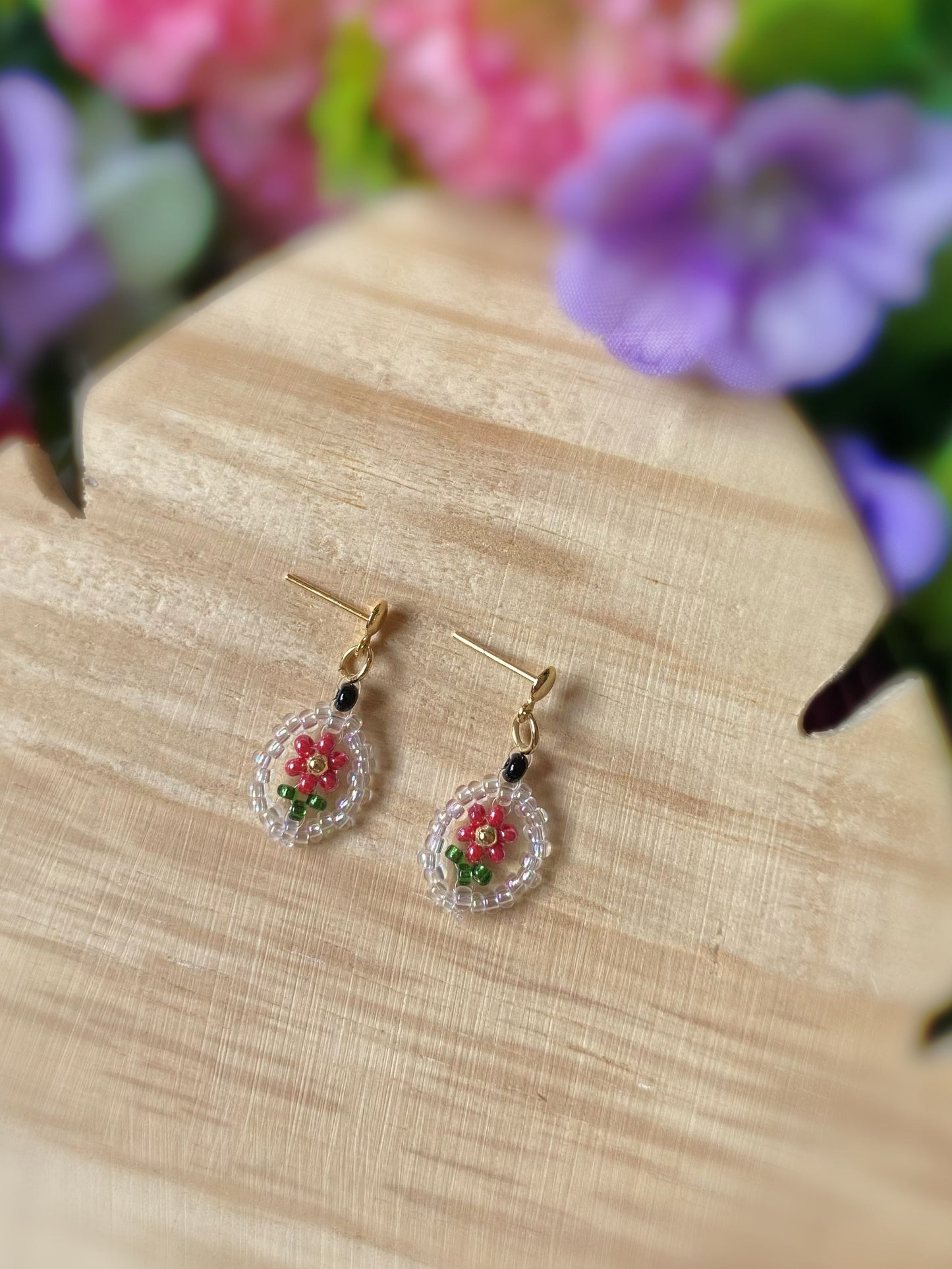 Aretes Vintage Flowers