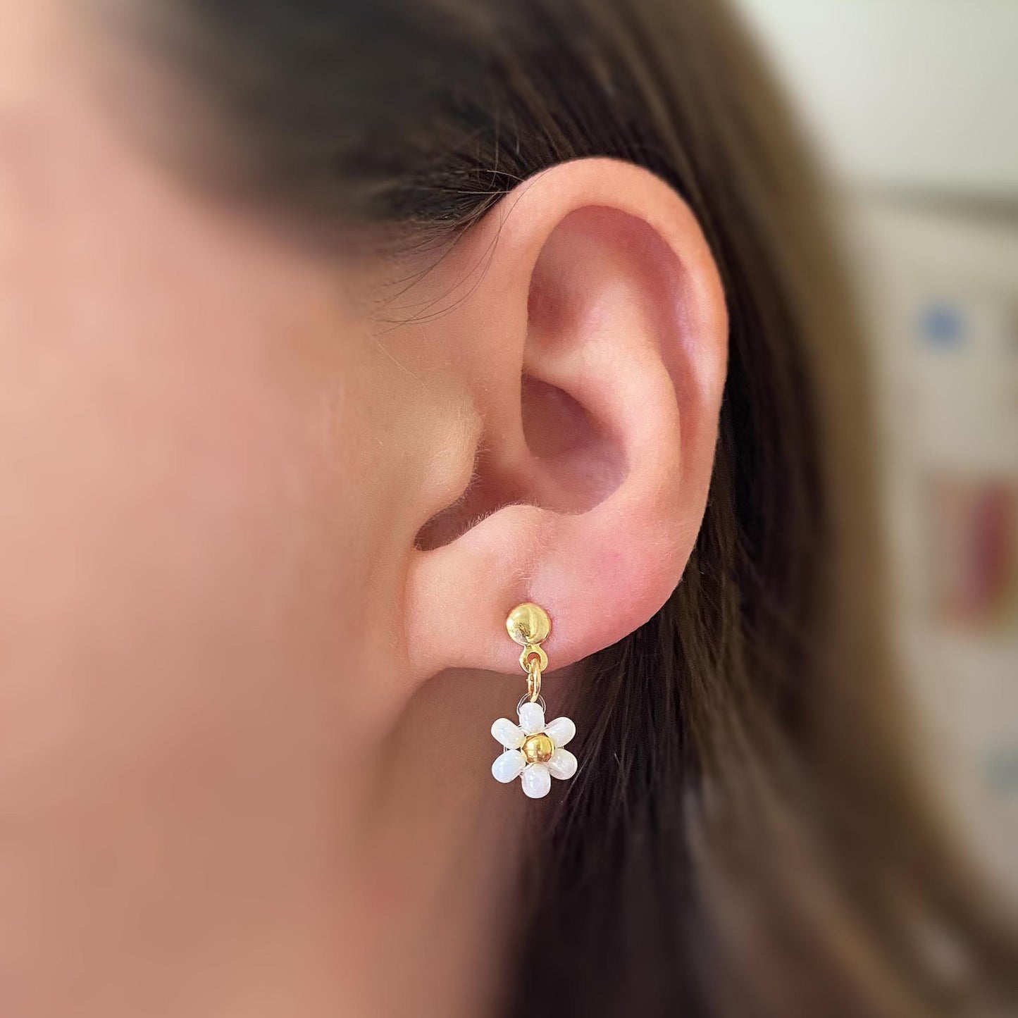 Zarcillos mini de flores