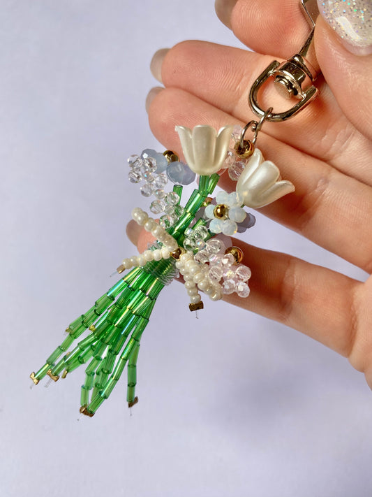 Frozen Flowers Keychain