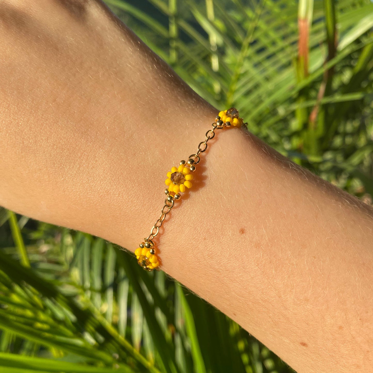 Fiore Sunflower Bracelet (5 flowers)