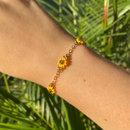 Fiore Sunflower Bracelet (5 flowers)