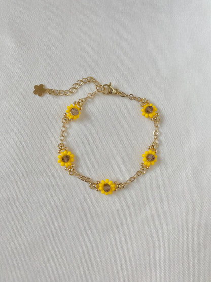 Fiore Sunflower Bracelet (5 flowers)