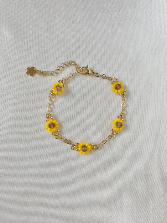 Fiore Sunflower Bracelet (5 flowers)