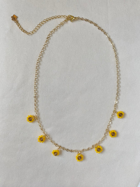 Blooming Sunflowers Necklace