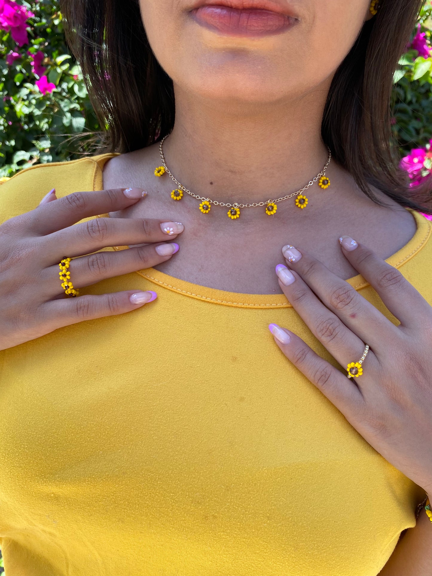 Blooming Sunflowers Necklace