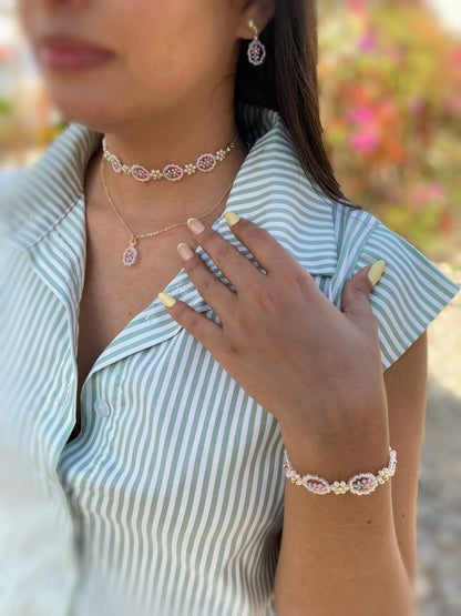 Choker Vintage Flowers