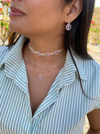 Choker Vintage Flowers