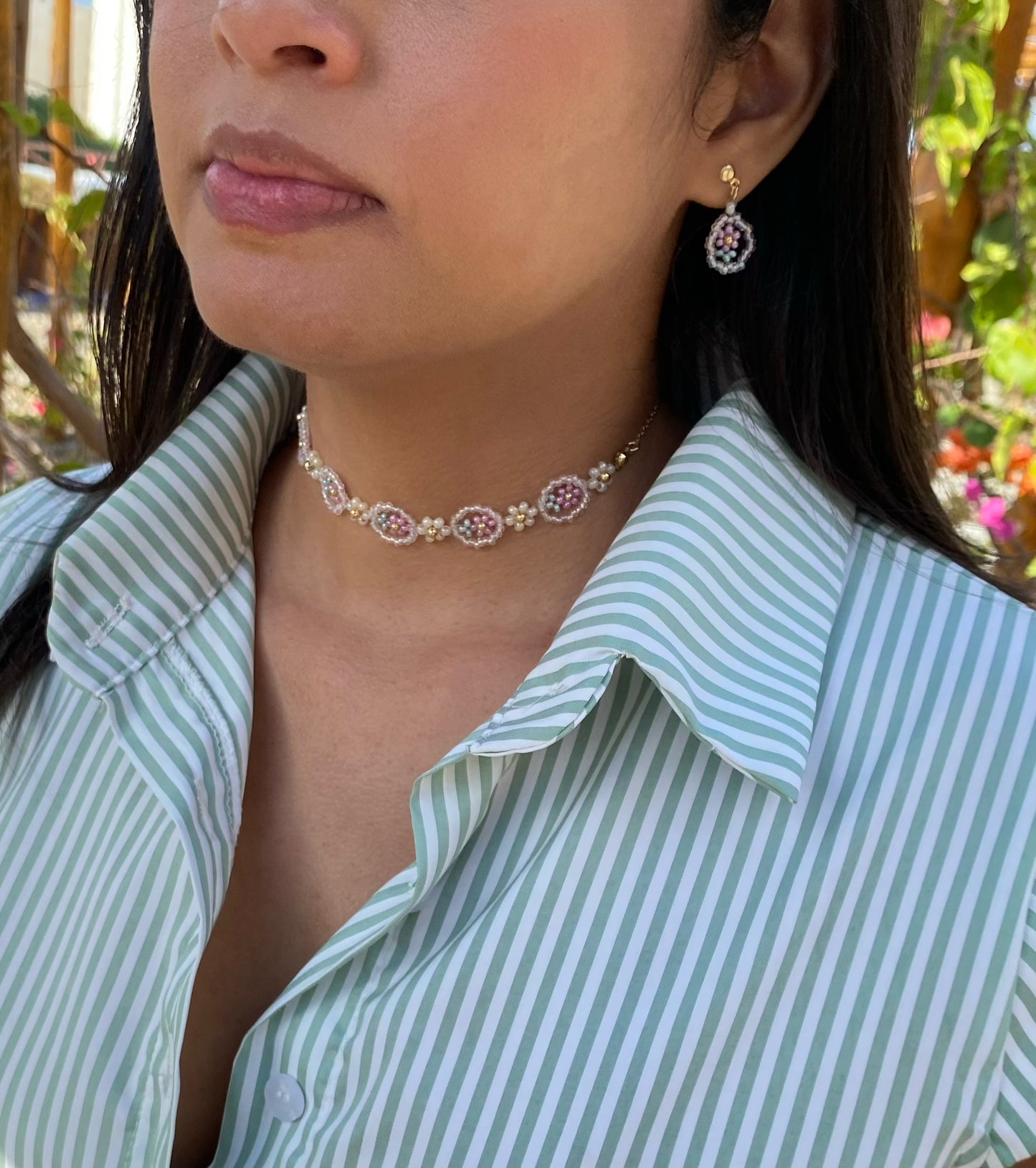 Choker Vintage Flowers
