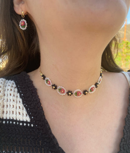 Choker Vintage Flowers