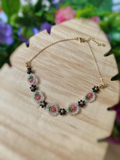 Choker Vintage Flowers