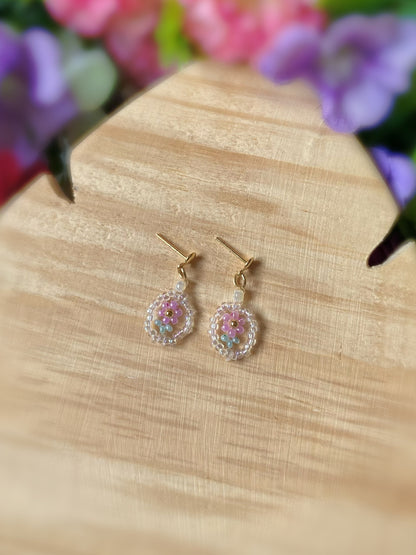 Aretes Vintage Flowers