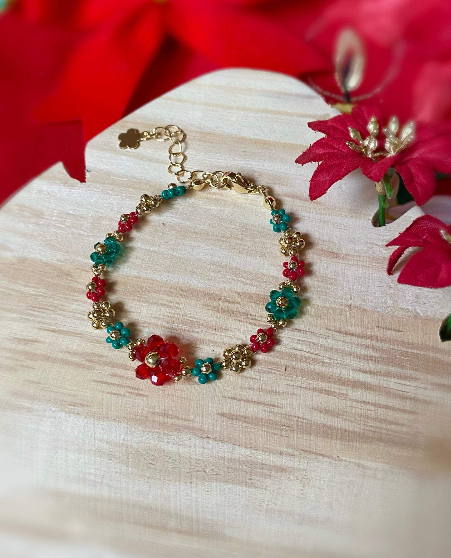 Pulsera Frozen Flowers Navideña