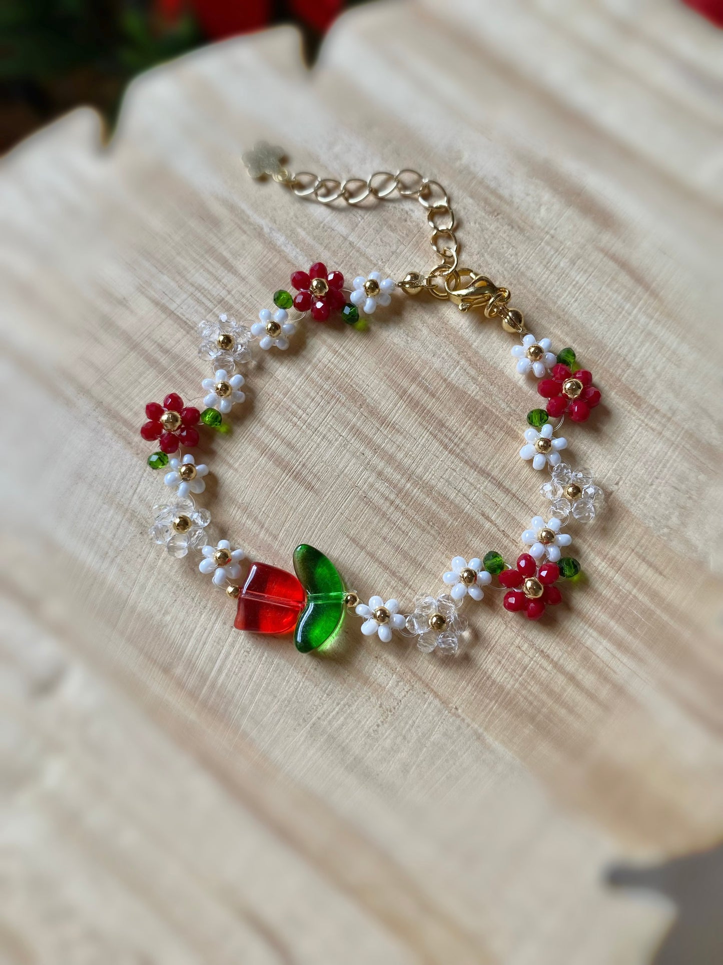 Pulsera de Tulipán rojo