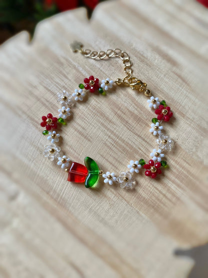 Pulsera de Tulipán rojo