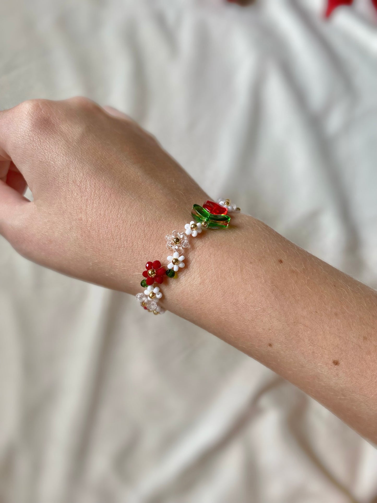 Pulsera de Tulipán rojo
