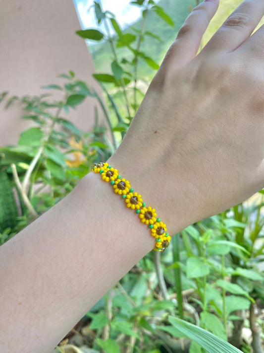 Sunflower bracelet