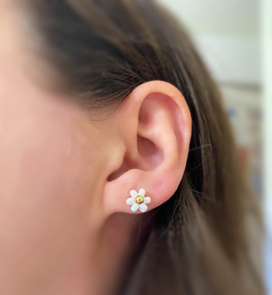 Flower polka dots