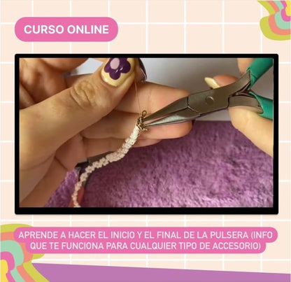 Curso Online - ¡Aprende a hacer pulseras de flores!